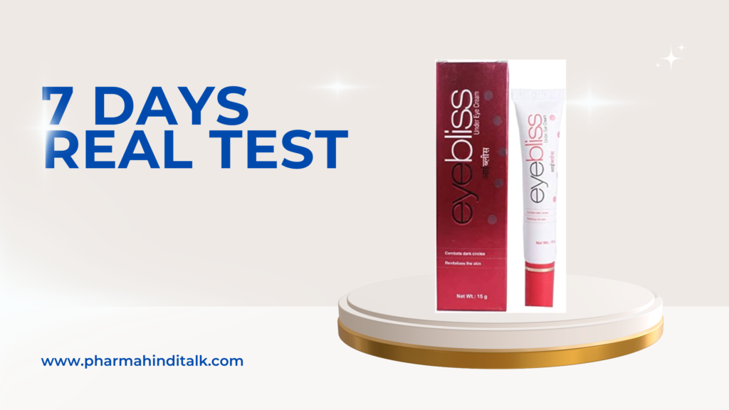 Eybliss under eye cream 7 days real test