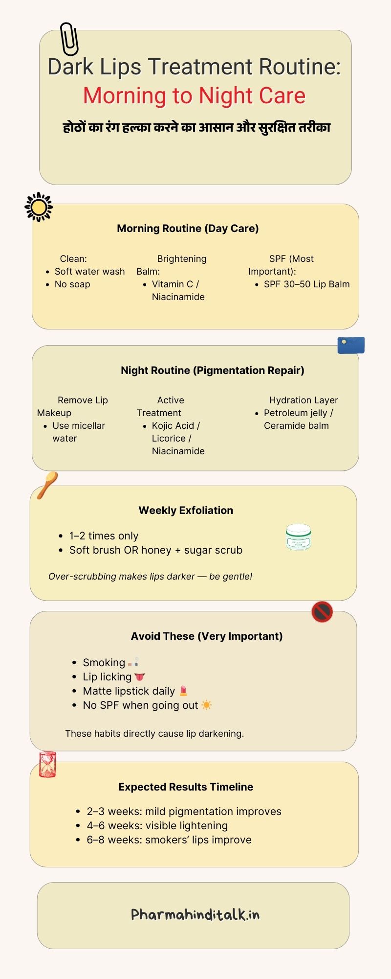 Dark Lips Treatment Routine: Morning to Night Care